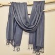 Cashmere scarf in dark gray